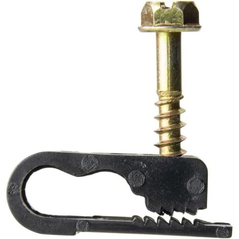 Collier de serrage flexible à double câble (100 pièces/noir)