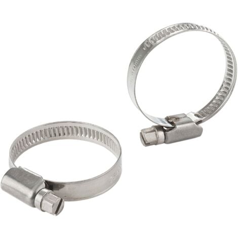 Collier de serrage inox 25 à 40mm 2pcs