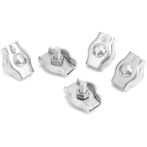 Collier de Serrage Inox 316 pour Câble Marine 6mm - Lot de 5 Pièces - Accastillage Bateau