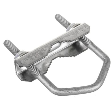 Collier de serrage - Maclean - MCTV-923 - Acier galvanisé - Résistant à la corrosion - Fixation de mât