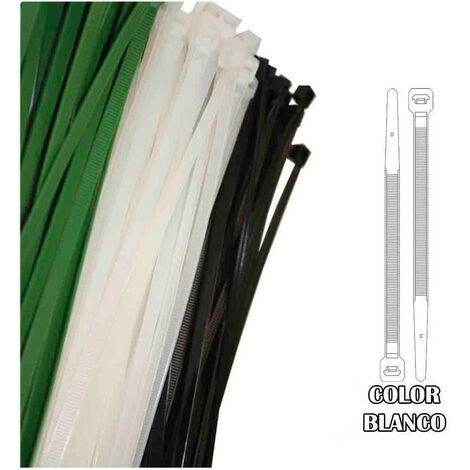 Collier De Serrage Plastique 300x8 Mm (sachet 100 U.) Nylon De Haute Qualité