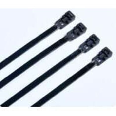 Collier de Serrage Plastique Réutilisables 150mm x 4,8 mm, Colliers Rilsan Noir 100 Pièces, Petits Serre Cable Nylon, Attache Cable Plastiques