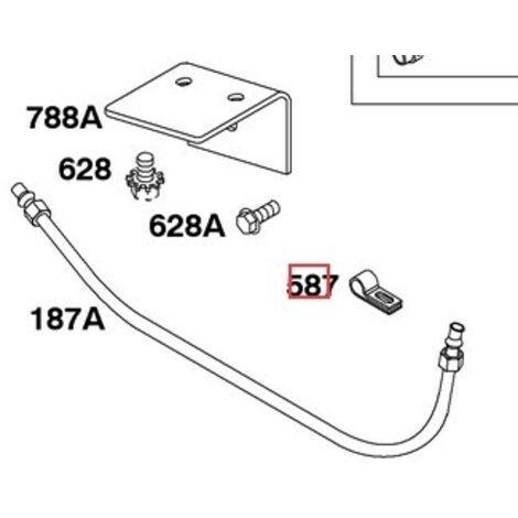Collier de serrage pour moteur de tondeuse à gazon BRIGGS & STRATTON 690389