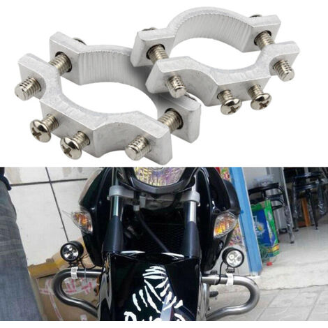 Collier de serrage pour support de phare LED de moto, collier de serrage pour éclairage de véhicule électrique et de vélo, collier de serrage multifonctionnel avec vis