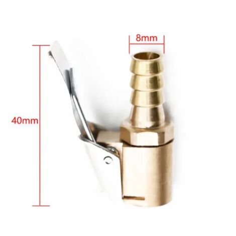 Collier de serrage pour valve de pneu de voiture, connecteur pour pompe gonflable portable, raccord pour tuyau de compresseur d'air, adaptateur de réparation de valve.-AquaForge