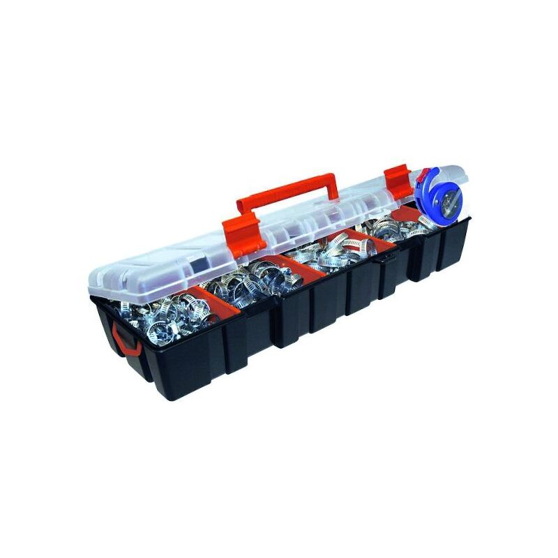 Finish - Coffret de colliers SXSF86 - Plage de serrage : 1028 mm - Nombre de têtes : 8 - Largeur de bande : 8 mm (coffret de 86 pièces) - serflex