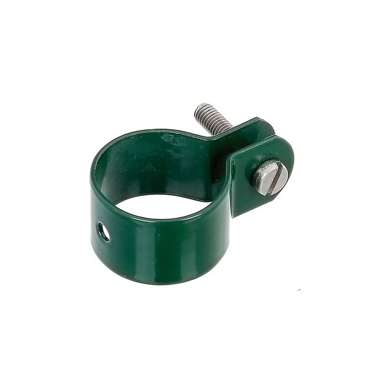 Collier de serrage, revetement en plastique vert, 655204 48 mm (Par 5)