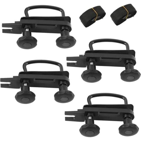 LAFOMUKEA Collier de serrage universel en acier inoxydable pour coffre de toit, kit de montage pour voiture et camion, support en U, accessoires de montage