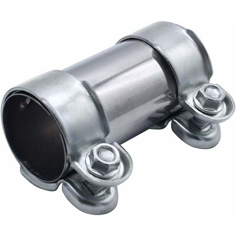 Collier de serrage universel pour tuyau d'échappement double collier diamètre 50 x 125 mm