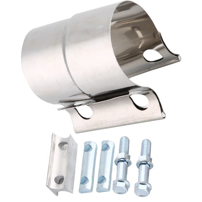 YB - Jeffergarden Collier de serrage universel pour tuyau d'échappement en acier inoxydable pour voiture (2 pouces)