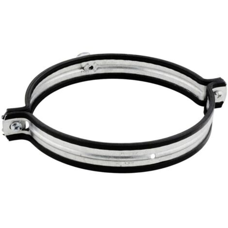 Collier de ventilation Walraven Aero 4115180 M 8, 180 mm, acier, galvanisé sendzimir, avec isolation phonique