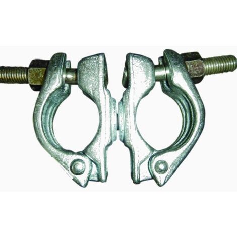 Collier d'échafaudage orientable 50x50 mm – Acier galvanisé – Conforme norme EN74 – Pour tubes jusqu'à 50 mm