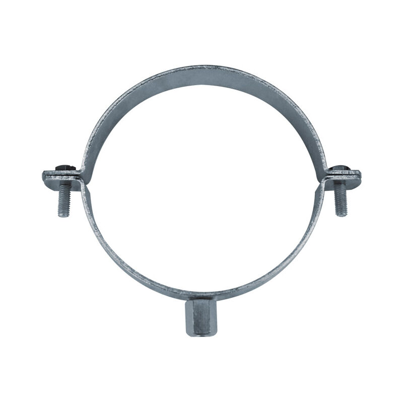 Collier descente d'eau pluviale acier zingué - Pas 7x150 - Boite de 25 Ø100