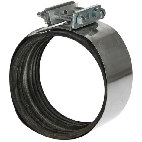 Collier d'étanchéité en inox pour tubes d'un diamètre de 120 à 131 mm