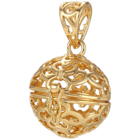Collier diffuseur d’huiles essentielles pour femme, pendentif aromathérapie couleur or