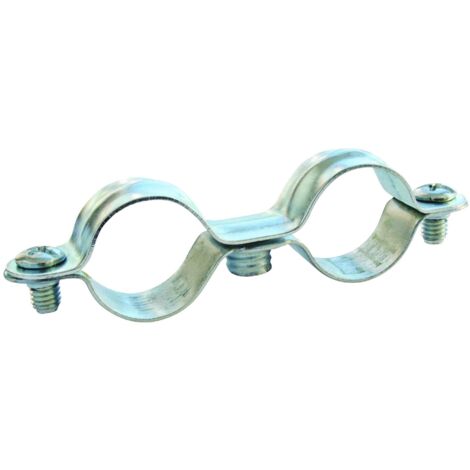 Collier double Ø16 (x25) - Acier nickelé
