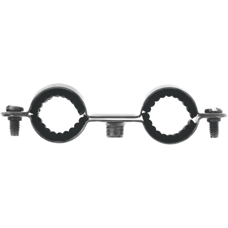 Collier double isolé pour tube de 28 mm - boite de 25