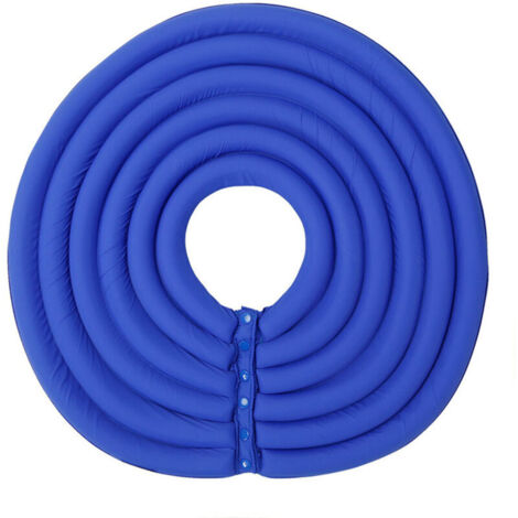 Collier doux et confortable pour chat avec fermeture réglable, taille L, couleur bleue