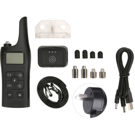 Collier Électronique pour Chien 800m Étanche avec Télécommande, Vibration et Avertissement - Prise AU 110240V