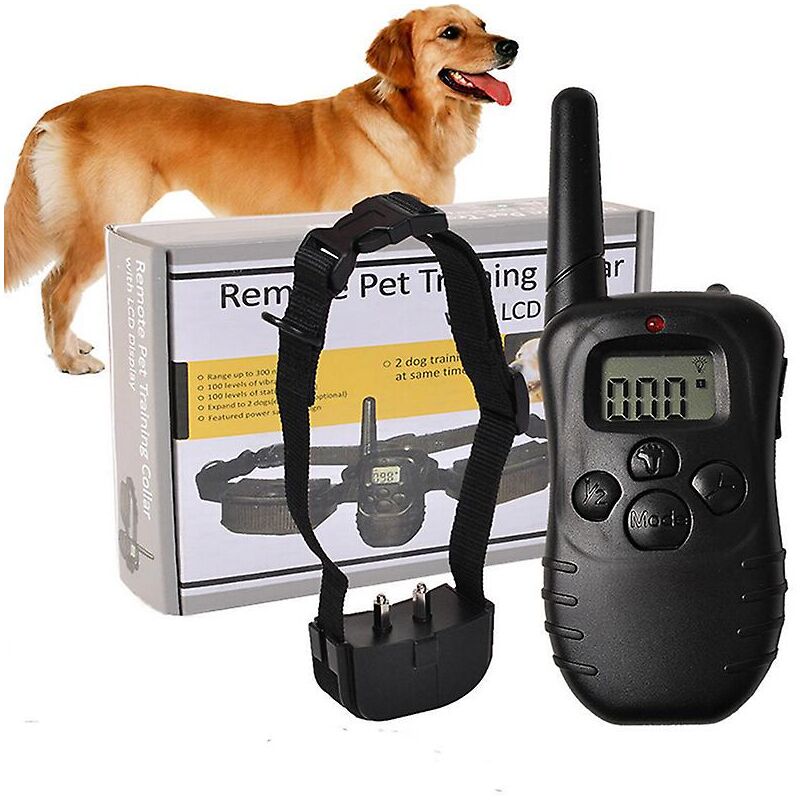 Fei Yu - Collier électronique pour chien avec télécommande anti-aboiement et écran lcd 998d