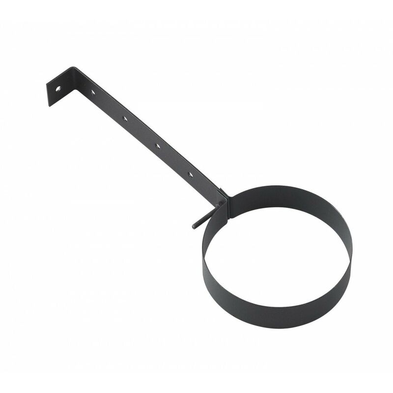 Collier fixation noir mat d080