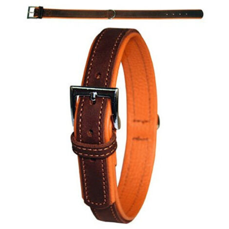 Collier en cuir - X Tour de cou 41-47 cm