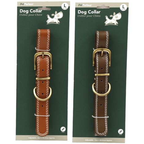 Collier en polyuréthane pour chien (Lot de 2) L - 53 cm