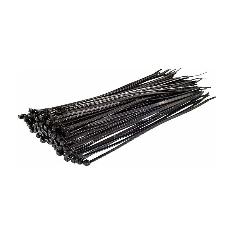 Fei Yu - Collier et clip, Collier de Serrage en Nylon - 300 mm x 3,6 mm - Noir - Attache Câble Résistant aux uv - Serre-Câbles - Lot de 250 Pièces