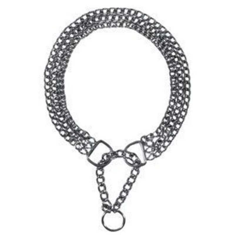 Trixie - Collier Acier Chromé 60 Cm 2.5 Mm 3 Rangs Zoo Tx-2268