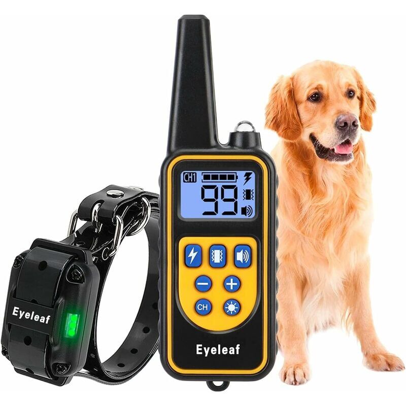 Ugreat - Collier, harnais et laisse de dressage et d'éducation pour chien -Collier de Dressage pour Rechargeable Collier télécommande 800 Verges