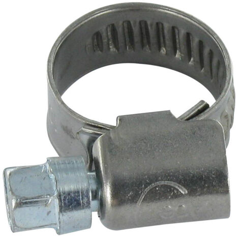 Ram Collier Simple Métallique Acier 50mm Argent - Boîte De 25 Colliers De Fixation