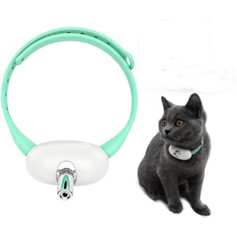 Collier jouet pour chat, collier interactif à angle réglable pour animaux de compagnie, jouet d'intérieur rechargeable