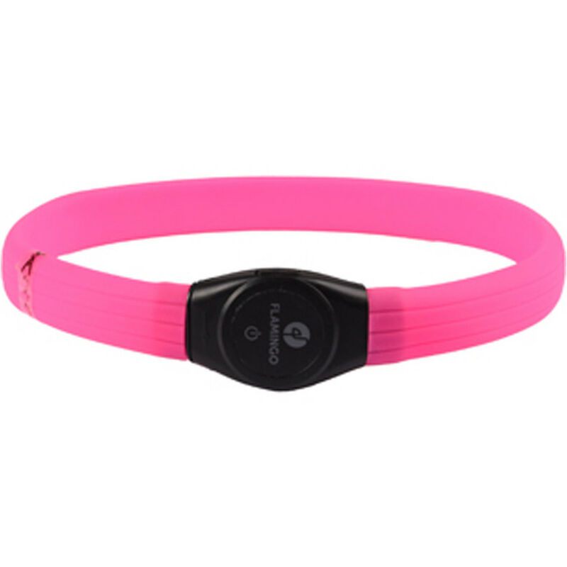 Collier Jumbo de 35 à 64 cm. visio light LED. couleur rose
