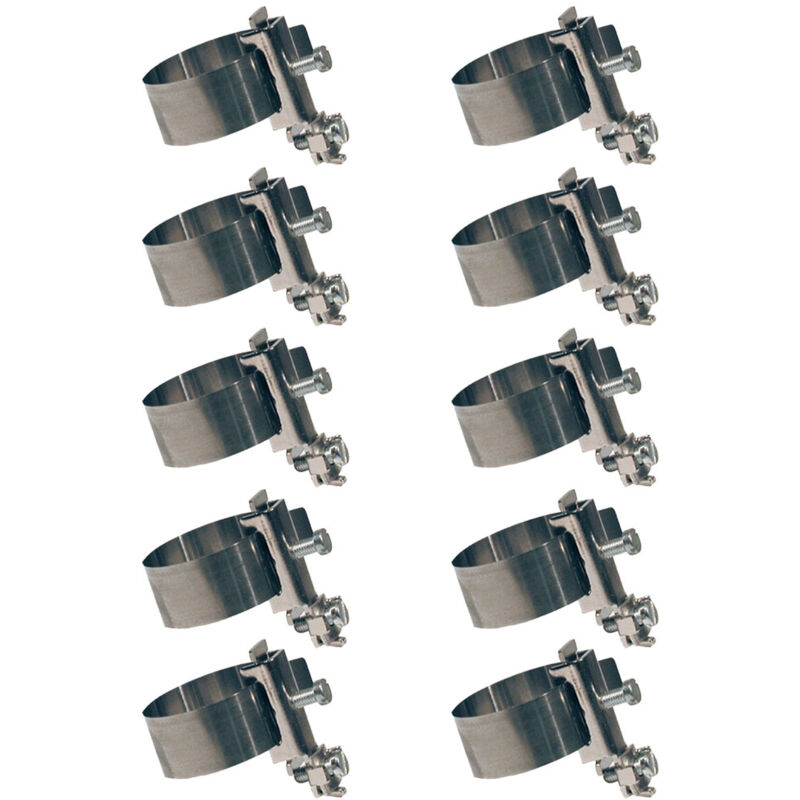 10 colliers languette pour section fil de terre 2.5-16 - diamètre 420 mm RAM