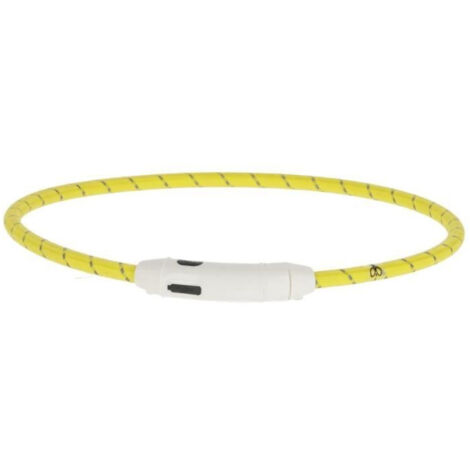 Collier LED - KERBL - Maxi Safe - Jaune - 65 cm x 10 mm