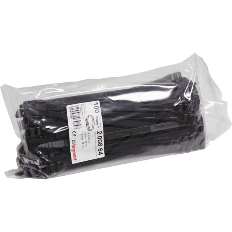 collier - legrand colson - 9 x 262 mm - noir - sachet de 100 - legrand 200864