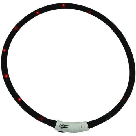 Collier lumineux, LED, Ø20cm/70cm, noir