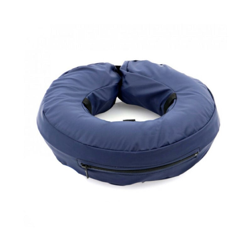 protection gonflable Carcan anti léchage pour chien et chat T4 bleu labrador Berger - Collier Lune