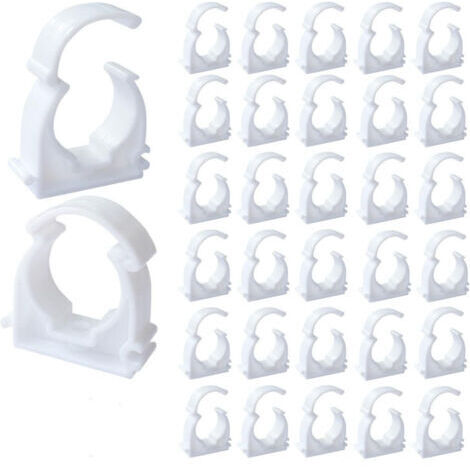 Collier Multicouche 20mm Clip de Tuyau 50Pcs Clips de Tuyau Collier de Serrage pour Les Conduites D'eau la Fixation de Conduites Domestiques Etc (M20)