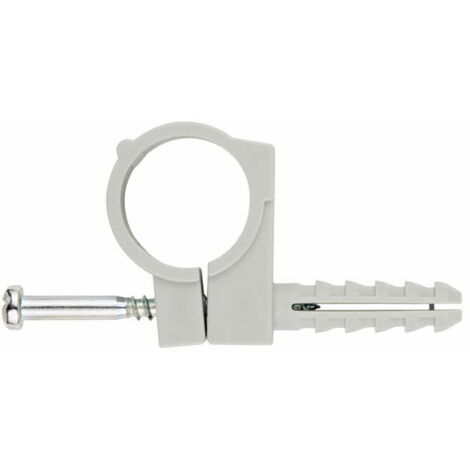 Collier Multitube + cheville - Nylon 5 x 20 Ø5 - Boite de 100