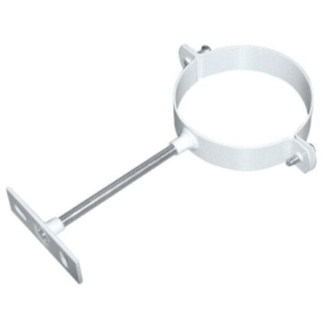 Collier mural galvanisé blanc 125 mm - UBBINK - 225762