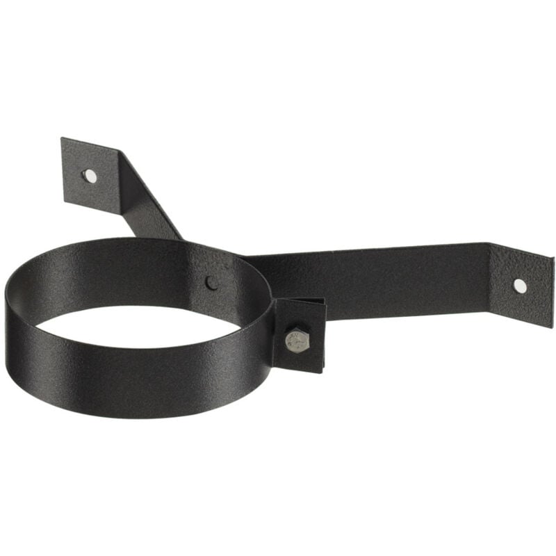 Collier mural noir dn80mm