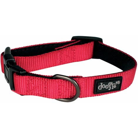 Collier nylon chien Classica Rouge Doogy Taille : XS