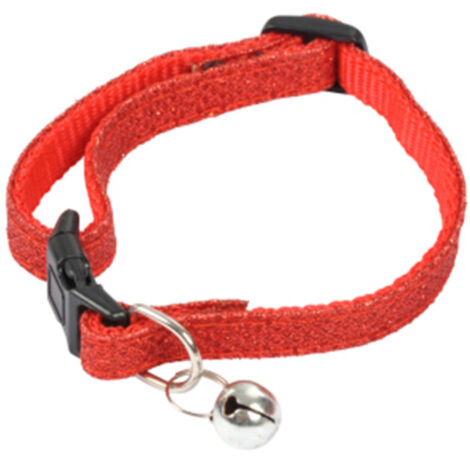 Collier pour Chat avec Grelot "Glitter" 30cm Rouge