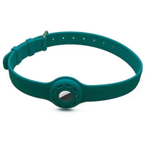Collier pour chat avec support Apple AirTag en silicone souple, longueur réglable, collier ajustable pour AirTag.