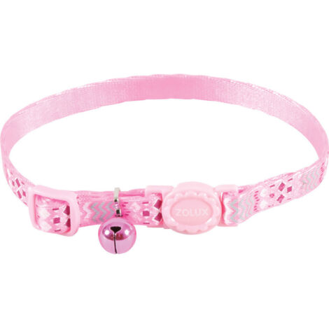 Collier pour chat ZOLUX - Rose - Nylon - Réglable - 520025ROS