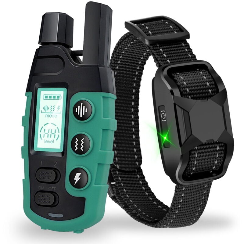 Gotrays - Collier Vibratoire Chiens (5-120Lbs) - Collier de dressage étanche 3300 ft pour chiens grands moyens petits avec télécommande rechargeable,