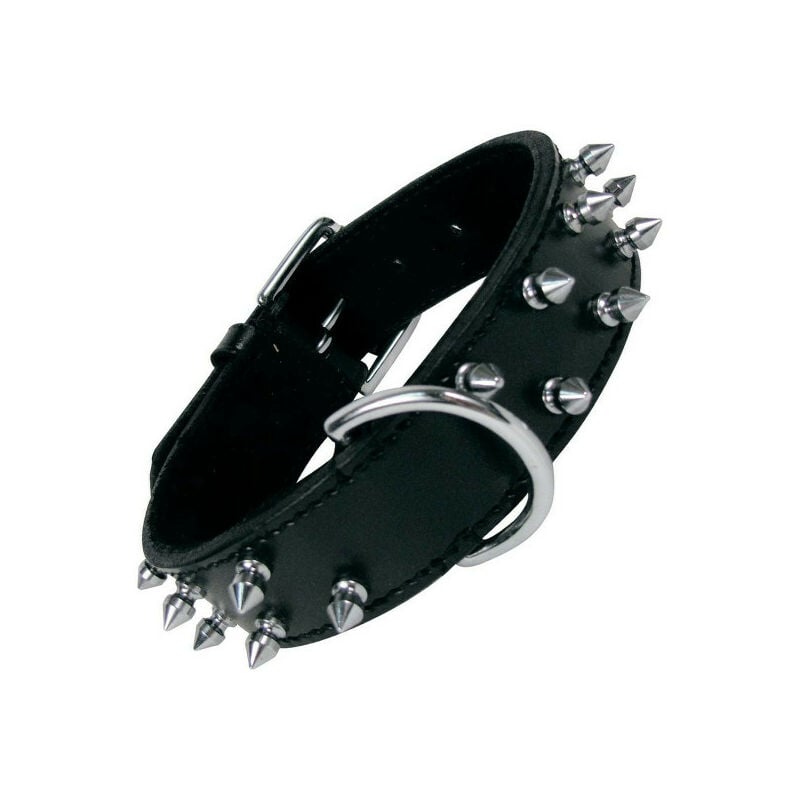 Gloria - Collier pour Chien Noir Clous (50 cm)