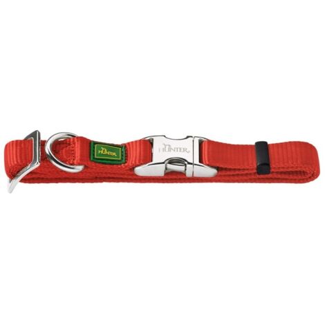 Collier pour Chien Hunter Alu-Strong Rouge Taille S (30-45 cm)