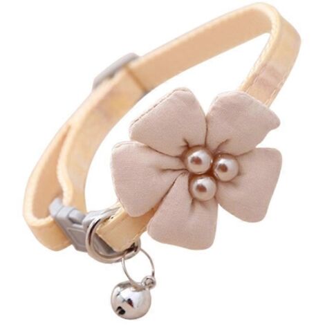 Collier pour chienne et chat, décor floral, réglable, accessoire pour animaux de compagnie, collier ajustable femelle.